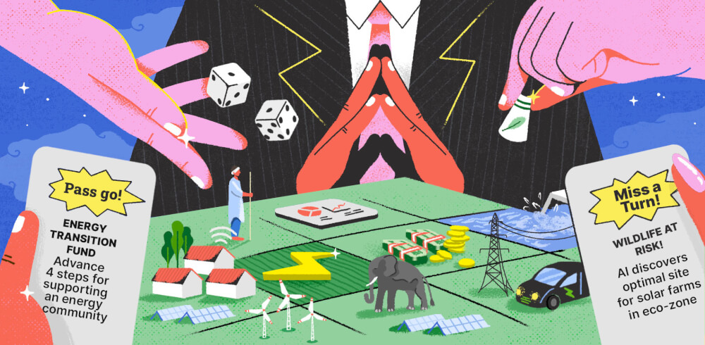 An illustration showing power play